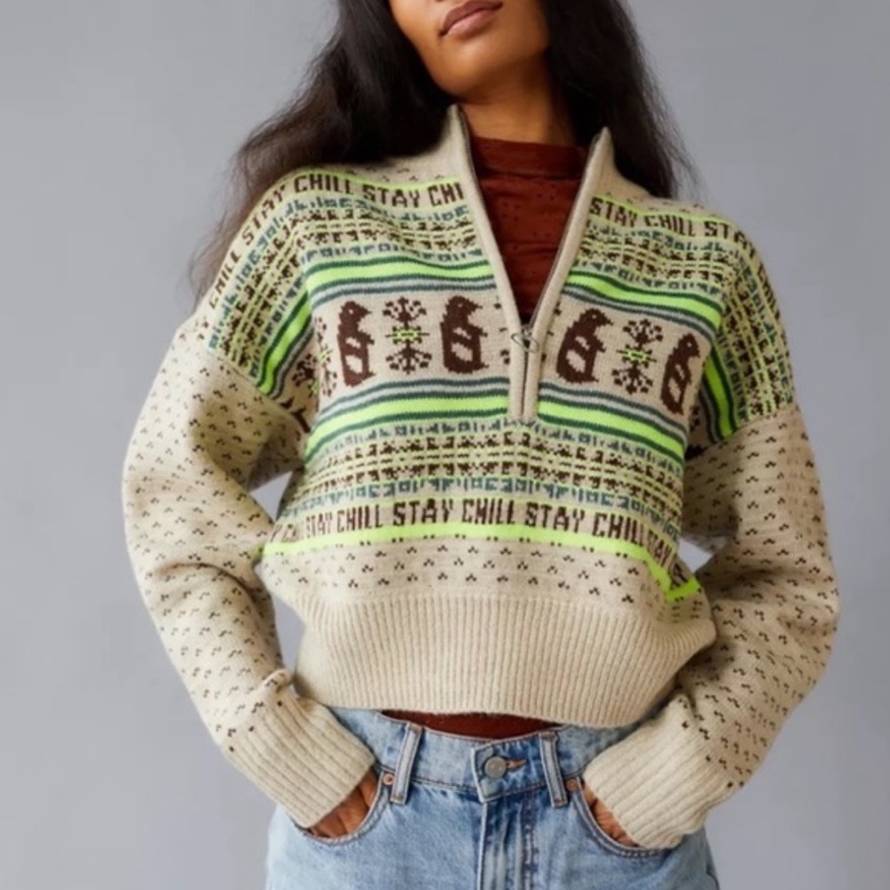 Urban Outfitters BDG Jesse Halfzip Sweater